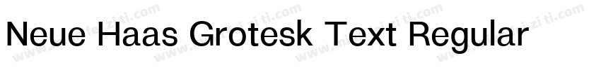 Neue Haas Grotesk Text Regular字体转换